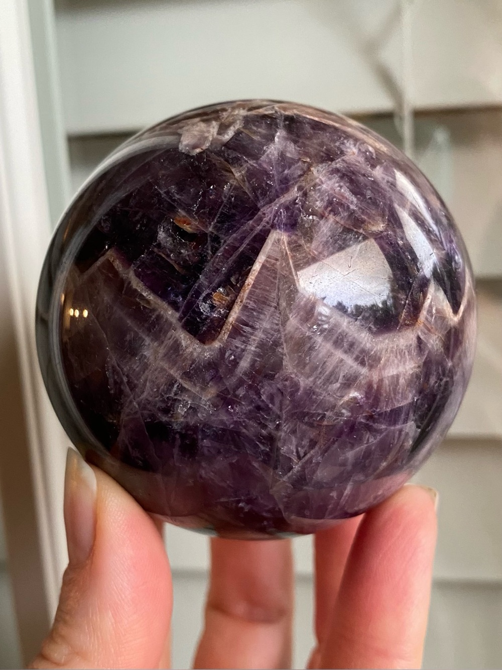 💜 ANGEL WING AMETHYST SPHERE — 2.59” 💜